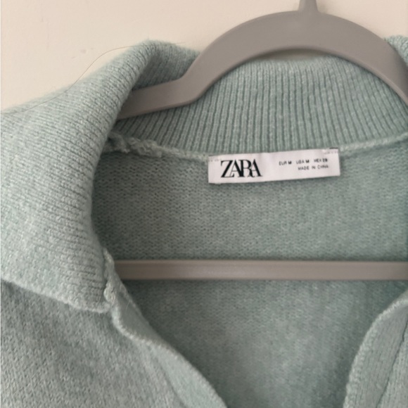 Zara POLO COLLAR KNIT SWEATER - M - Picture 9 of 11